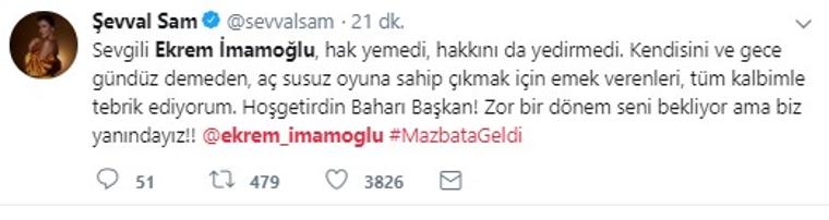 Ünlülerden Ekrem İmamoğlu'na destek mesajları