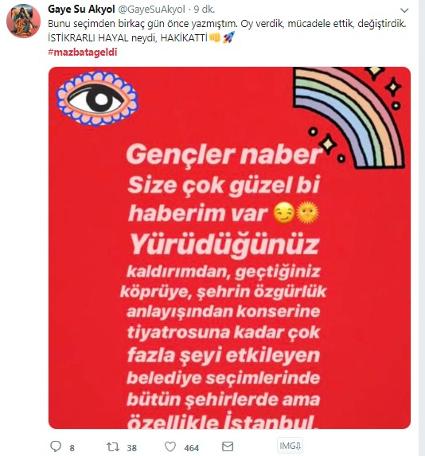 Ünlülerden Ekrem İmamoğlu'na destek mesajları