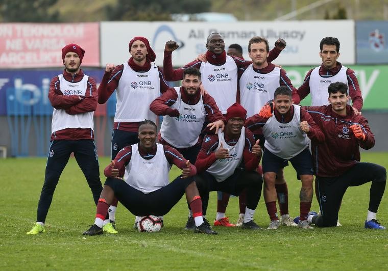 Trabzonspor'da neşeli idman (02.04.2019)