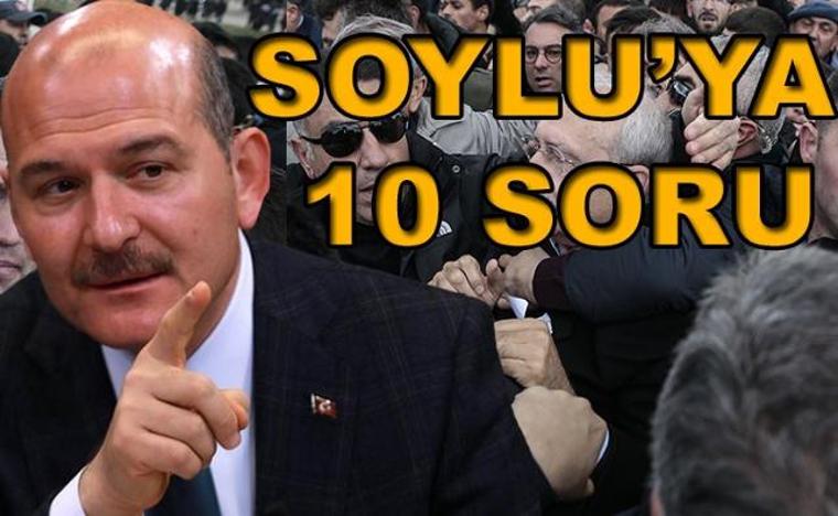 CHP Adana Milletvekili Orhan Sümer'den İçişleri Bakanı Süleyman Soylu'ya 10 soru