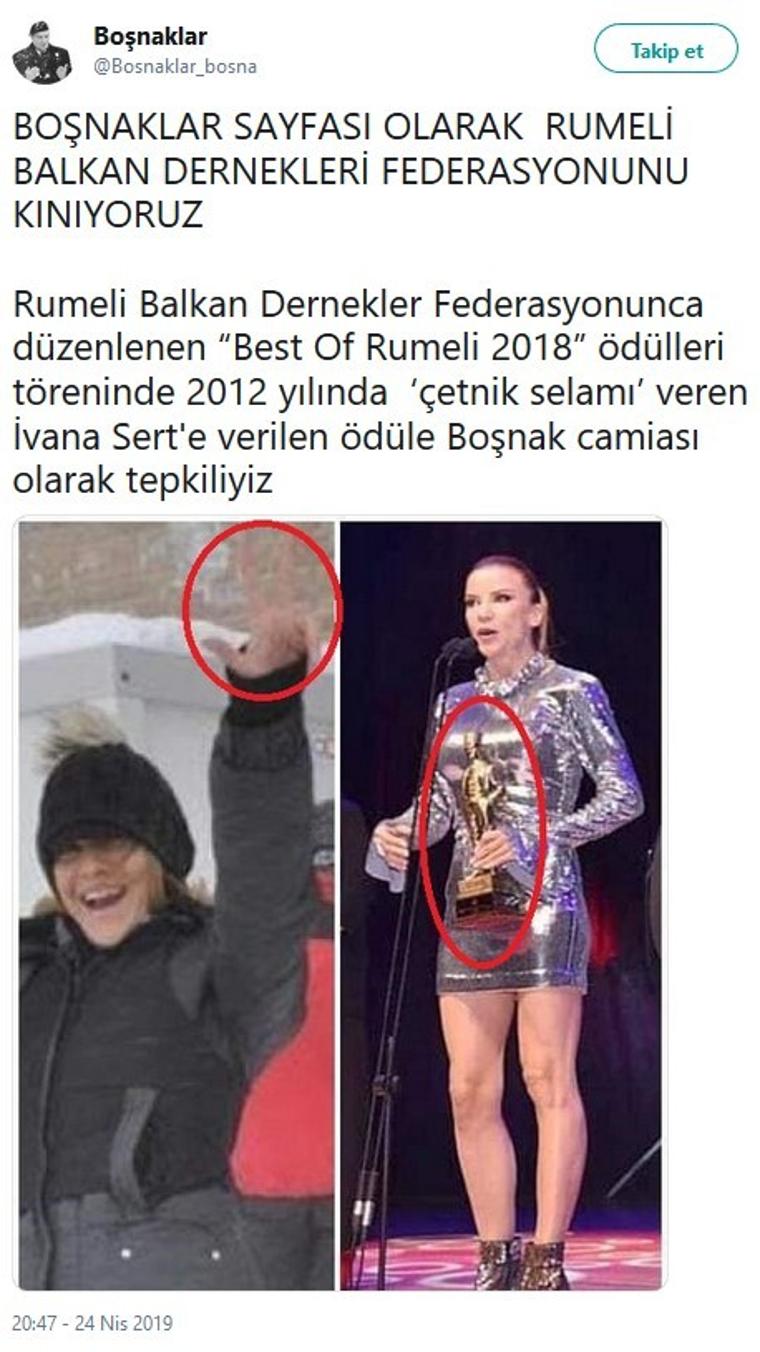 Ivana Sert'e verilen ödül krizi neden oldu