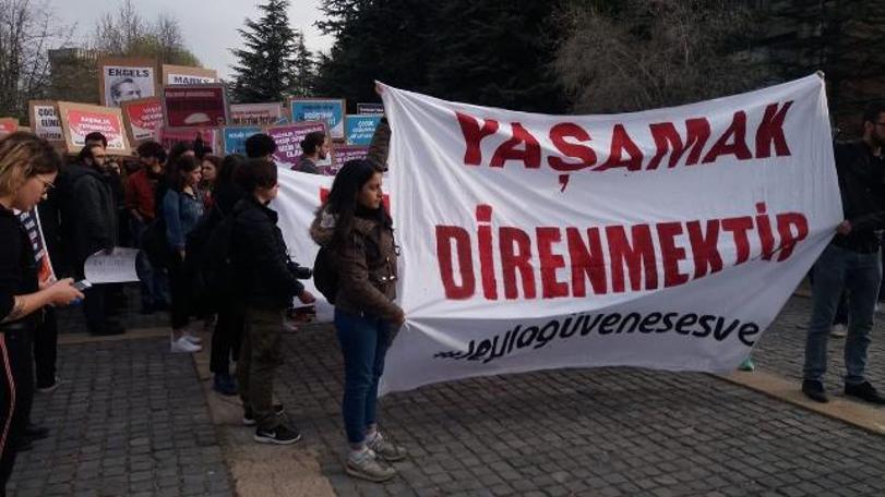 ODTÜ'de rektör protestosuyla 'devrim yürüyüşü'