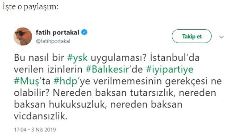 Fatih Portakal: Nereden baksan tutarsızlık, vicdansızlık