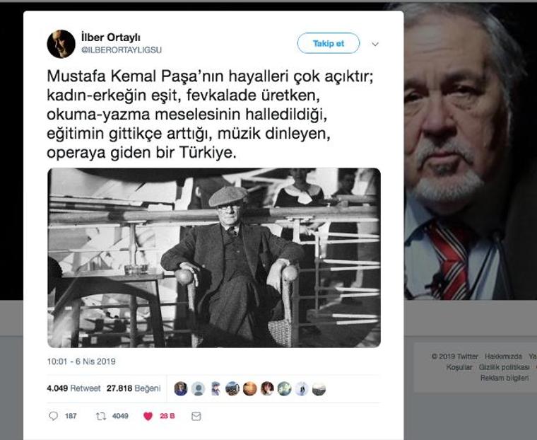 İlber Ortaylı: Mustafa Kemal'in hayali...