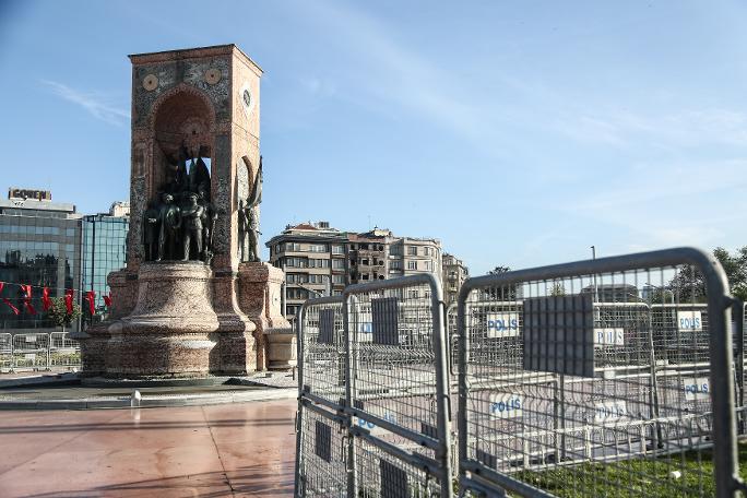 Taksim'de son durum (01.05.2019)