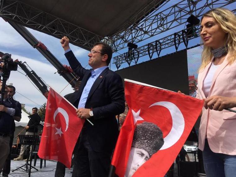 İmamoğlu Bakırköy'deki miting alanında