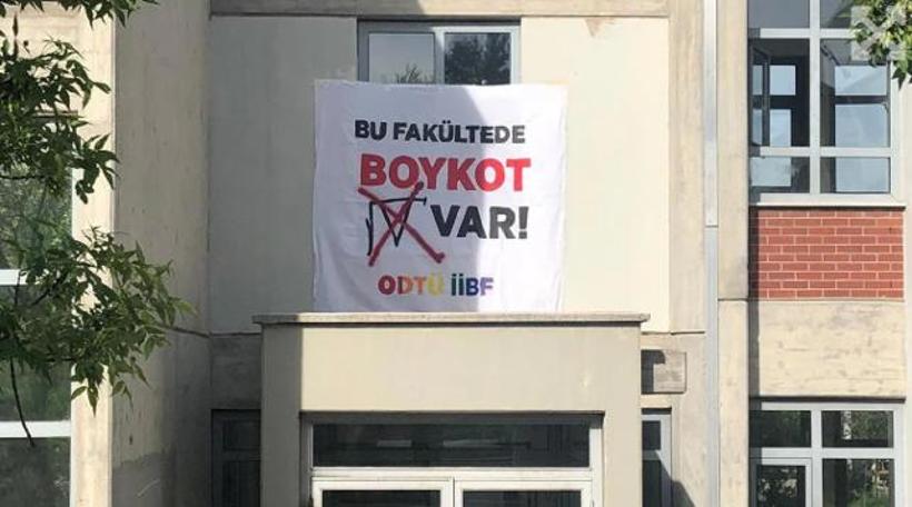 ODTÜ öğrencileri polise, şiddete, nefrete karşı boykotta