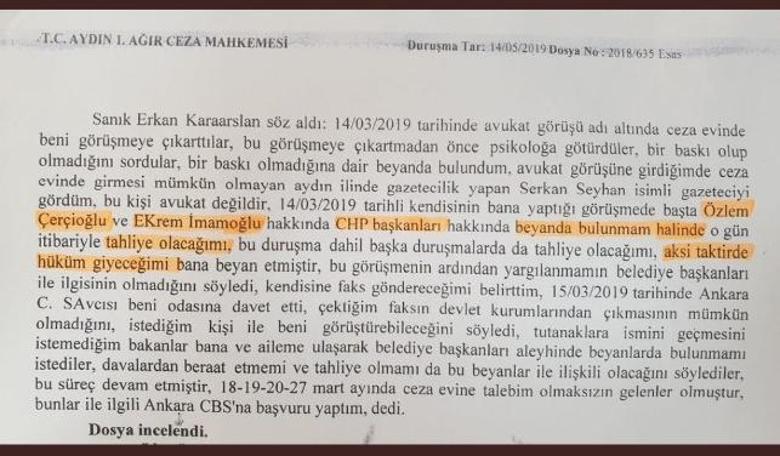 Mahkemede inanılmaz sözler! 'İmamoğlu'na FETÖ'cü de seni tahliye edelim'