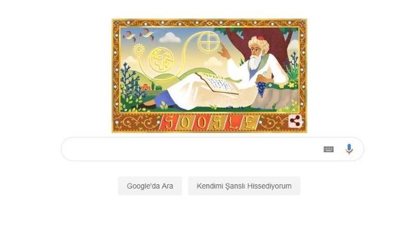 Google'dan Ömer Hayyam'a özel doodle