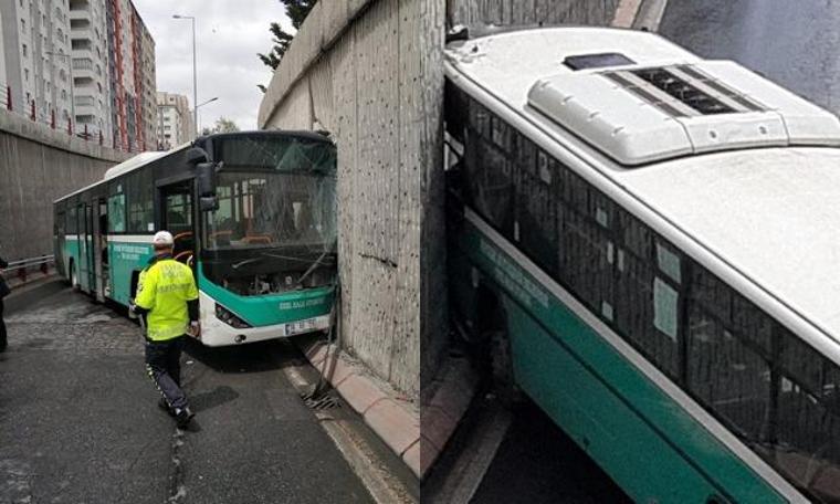 Kayseri'de halk otobüsü duvara çarptı: 8 yaralı