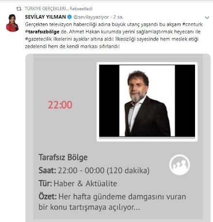 Program erken bitti, Ahmet Hakan'a tepki yağdı