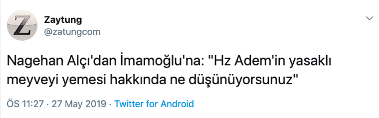 Alçı'nın İmamoğlu'na soruları sosyal medyanın dilinde