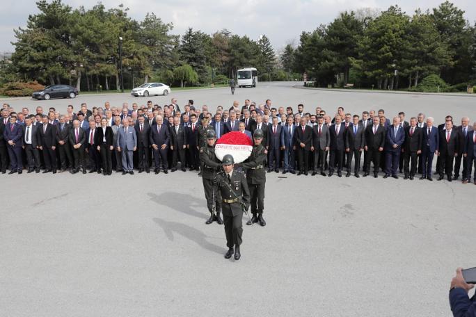 CHP'li belediye başkanlarından Anıtkabir ziyareti