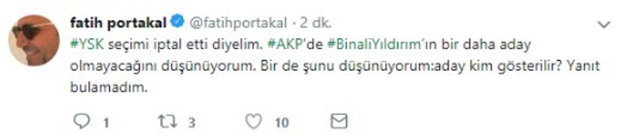 Fatih Portakal: Seçim iptal edilirse...