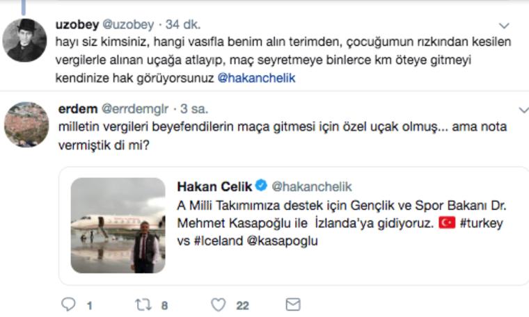 Gazeteci Hakan Çelik’e uçak tepkisi: İşimiz sizin gibilerin zevki için çalışıp vergi ödemek mi?