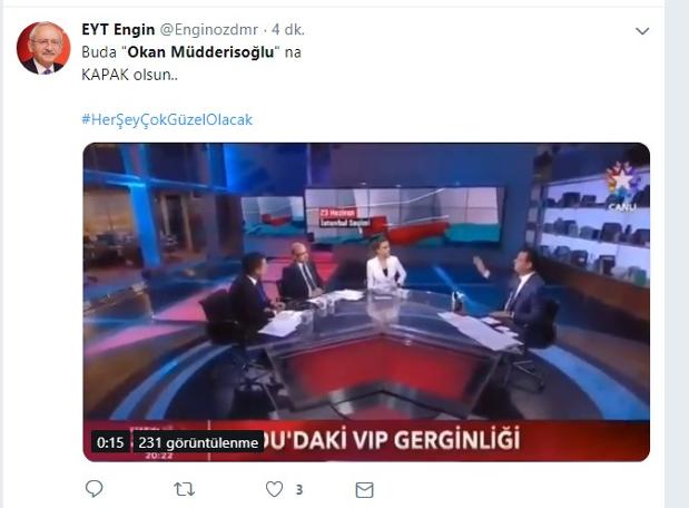 Okan Müdderisoğlu programın başından sonuna kadar kiminle mesajlaştı?