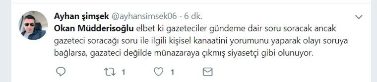 Okan Müdderisoğlu programın başından sonuna kadar kiminle mesajlaştı?