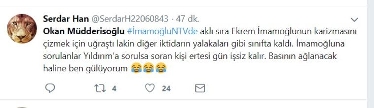 Okan Müdderisoğlu programın başından sonuna kadar kiminle mesajlaştı?