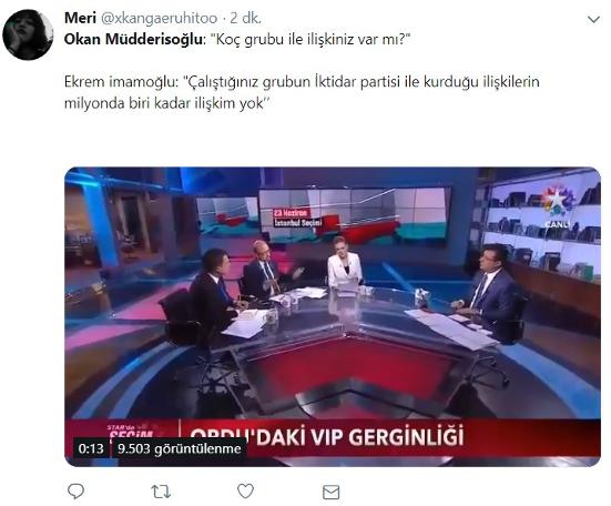 Okan Müdderisoğlu programın başından sonuna kadar kiminle mesajlaştı?