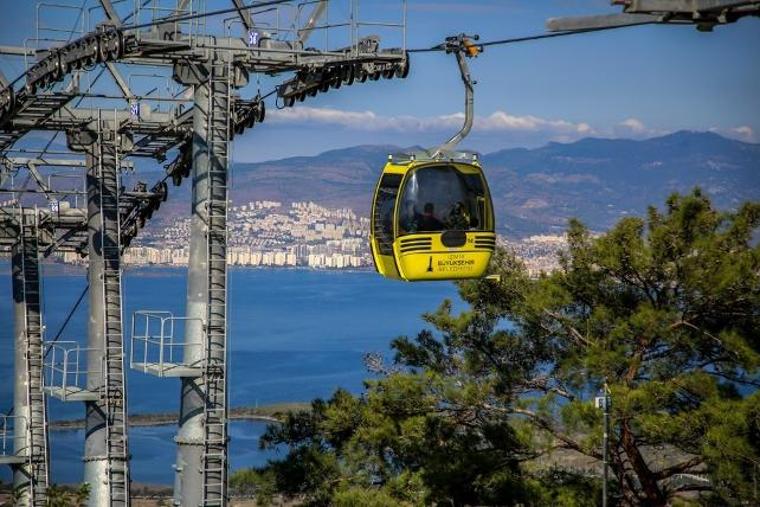 Balçova’daki teleferik, ziyaretçi rekoru kırdı