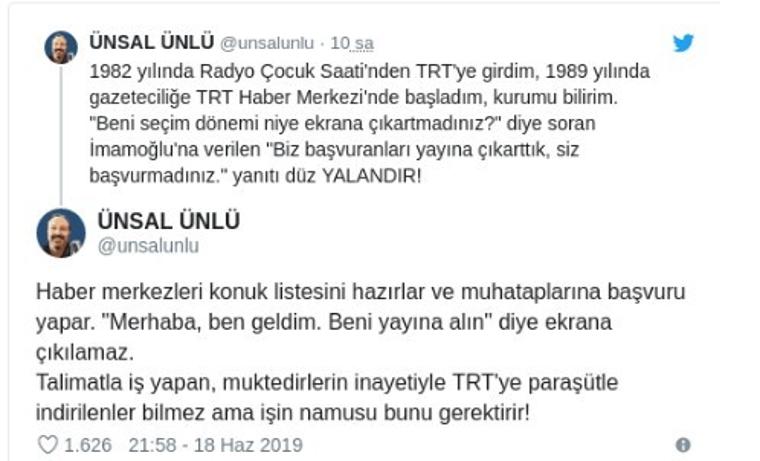 Eski TRT çalışanından 'Biz çağırmadık' iddiasına yanıt