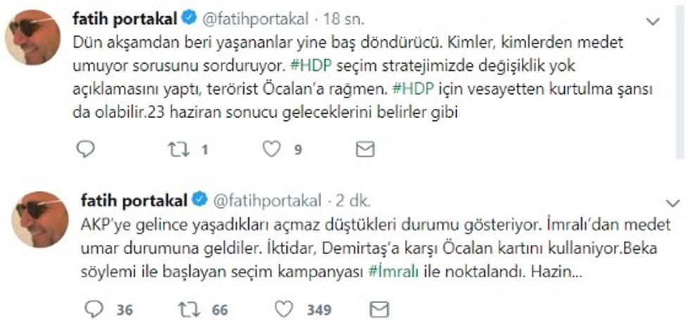 Fatih Portakal'dan çarpıcı HDP ve Öcalan yorumu