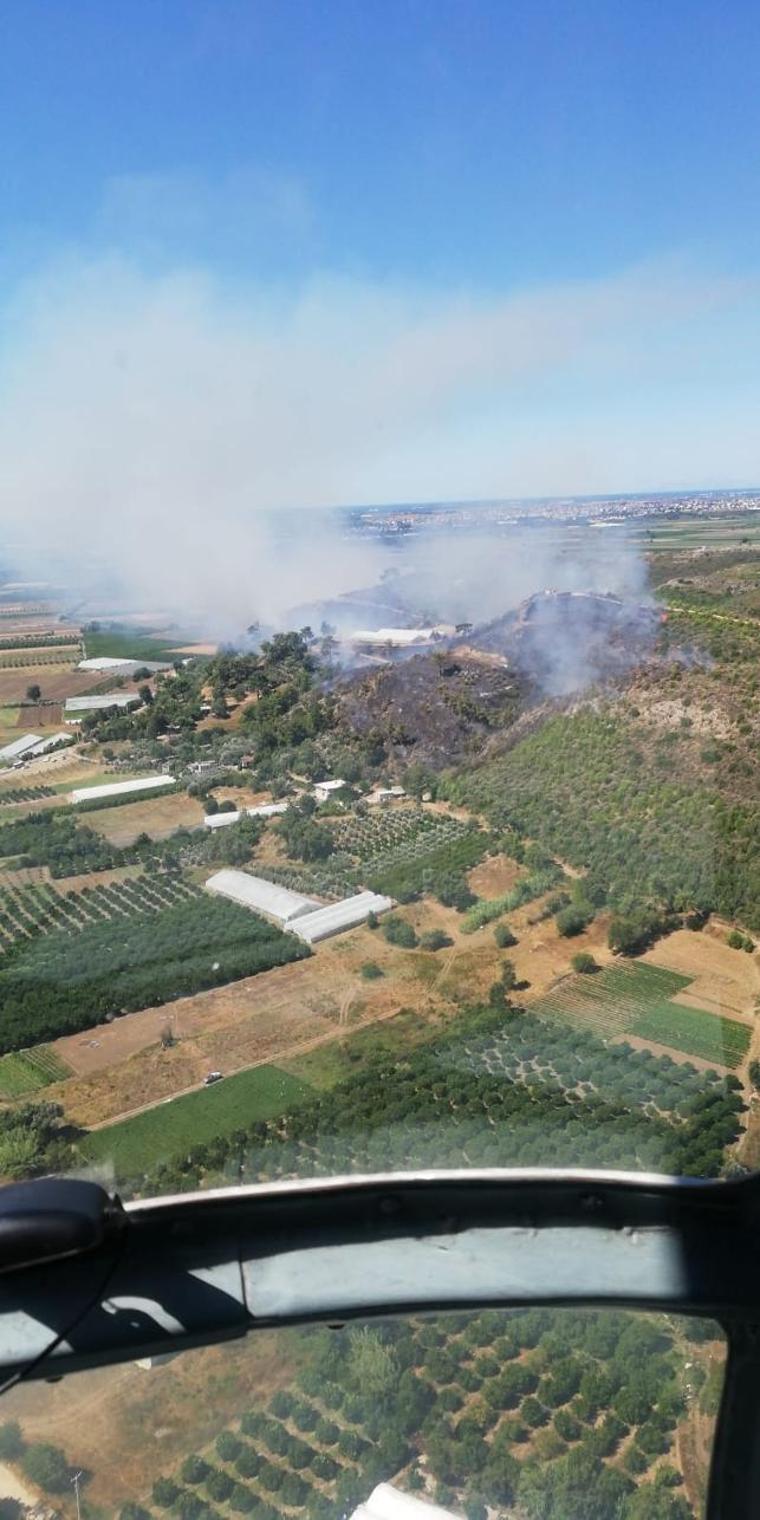 Bir orman yangını da Antalya’da