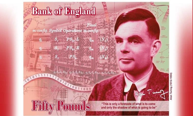 Alan Turing: İngiltere'de yeni 50 sterlinlik banknotlarda ünlü matematikçinin fotoğrafı olacak