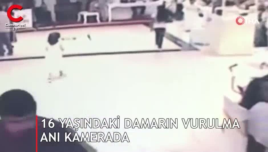 16 yaşındaki çocuk damadın düğünde vurulma anı ortaya çıktı