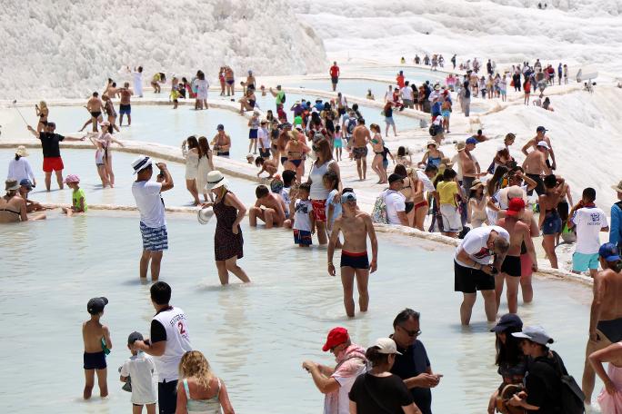 Pamukkale'de tüm zamanların rekoru kırıldı