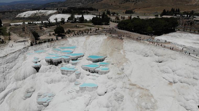 Pamukkale'de tüm zamanların rekoru kırıldı