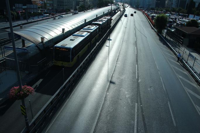 İstanbul'da yollar boş kaldı