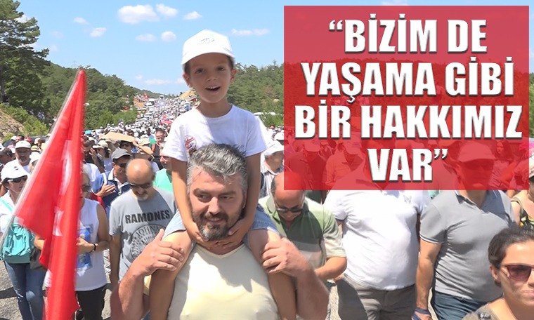 “Bizim de yaşama gibi bir hakkımız var” diyen çocuklar, Kaz Dağları savunmasında