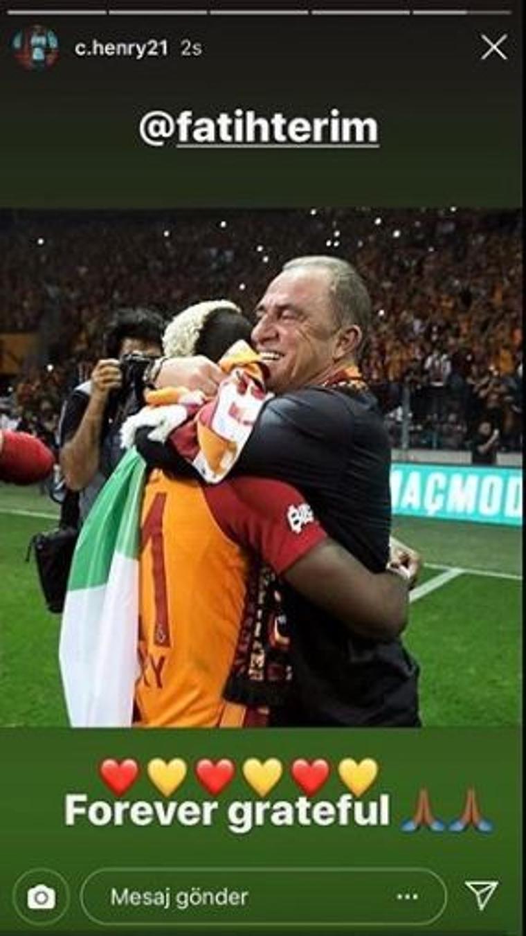 Fatih Terim'den Onyekuru'ya: 'İyi şanslar evlat'