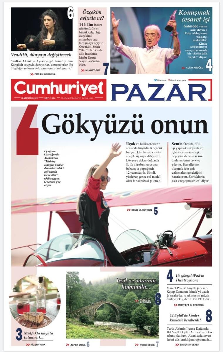 Bu Pazar ve her Pazar Cumhuriyet Pazar okunur