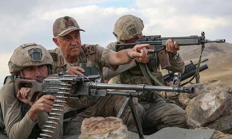 Jandarma Genel Komutanı Orgeneral Çetin: Dağlar teröristlerden tamamen temizlenmiş durumda