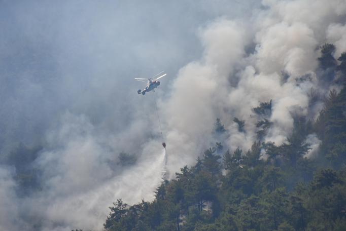 Orman yangınına müdahalede görev yapan pilot ölü bulundu