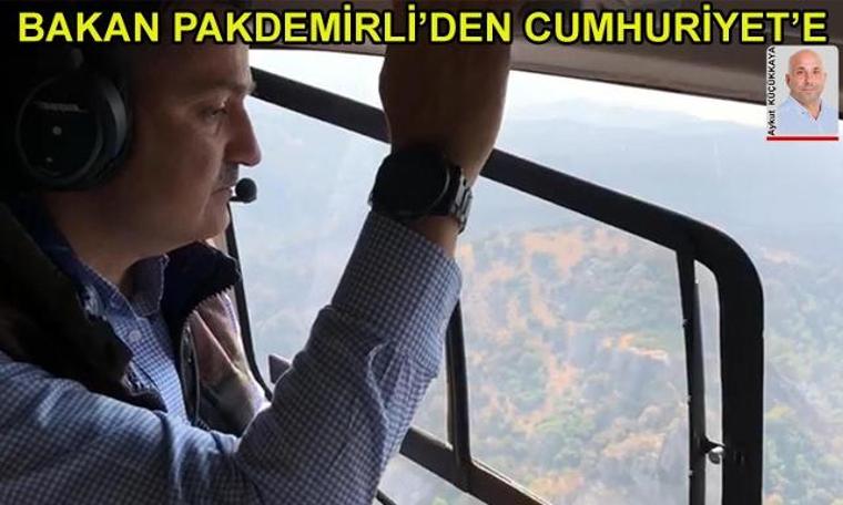 Bakan Pakdemirli Cumhuriyet'i aradı: 3 uçak uçabilirmiş