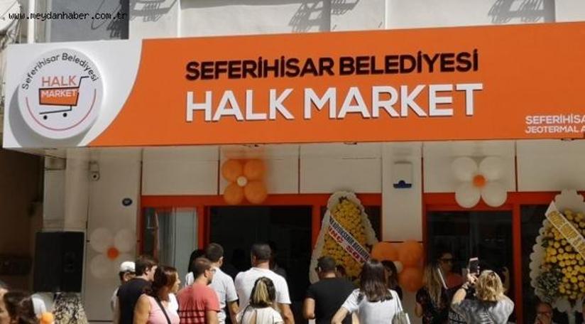 Seferihisar Belediyesi, 'Halk Market' açtı