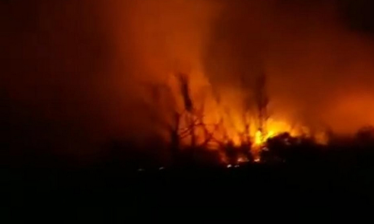 Hatay’ın Samandağ ilçesinde yangın