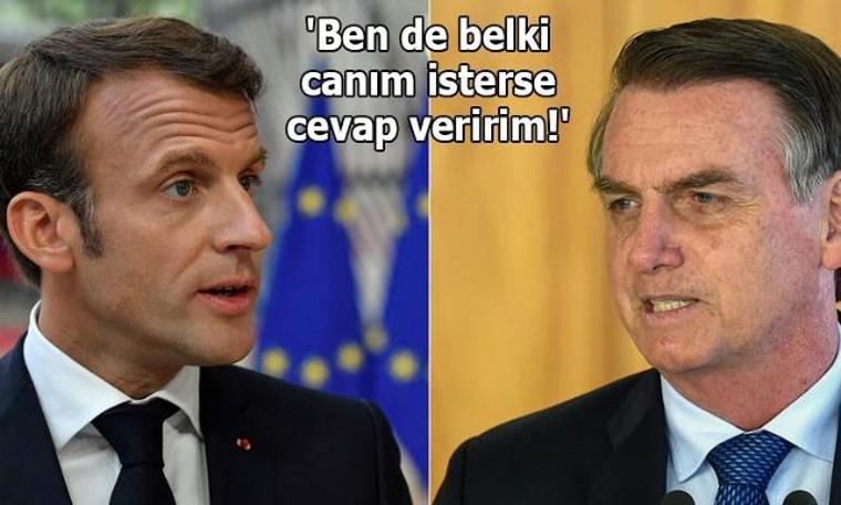 Bolsonaro'dan Macron'a 'özür’ şartı!