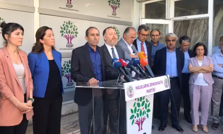 DİSK, KESK, TMMOB VE TTB'den HDP'ye destek ziyareti