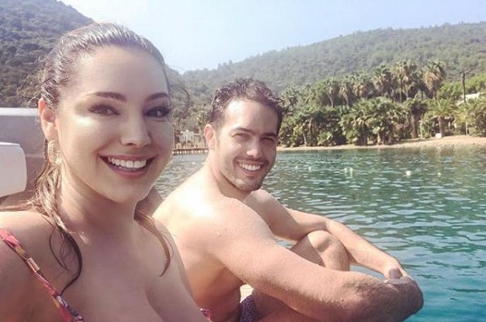 Ünlü yıldız Kelly Brook Bodrum'da