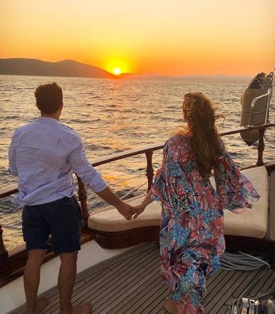 Ünlü yıldız Kelly Brook Bodrum'da