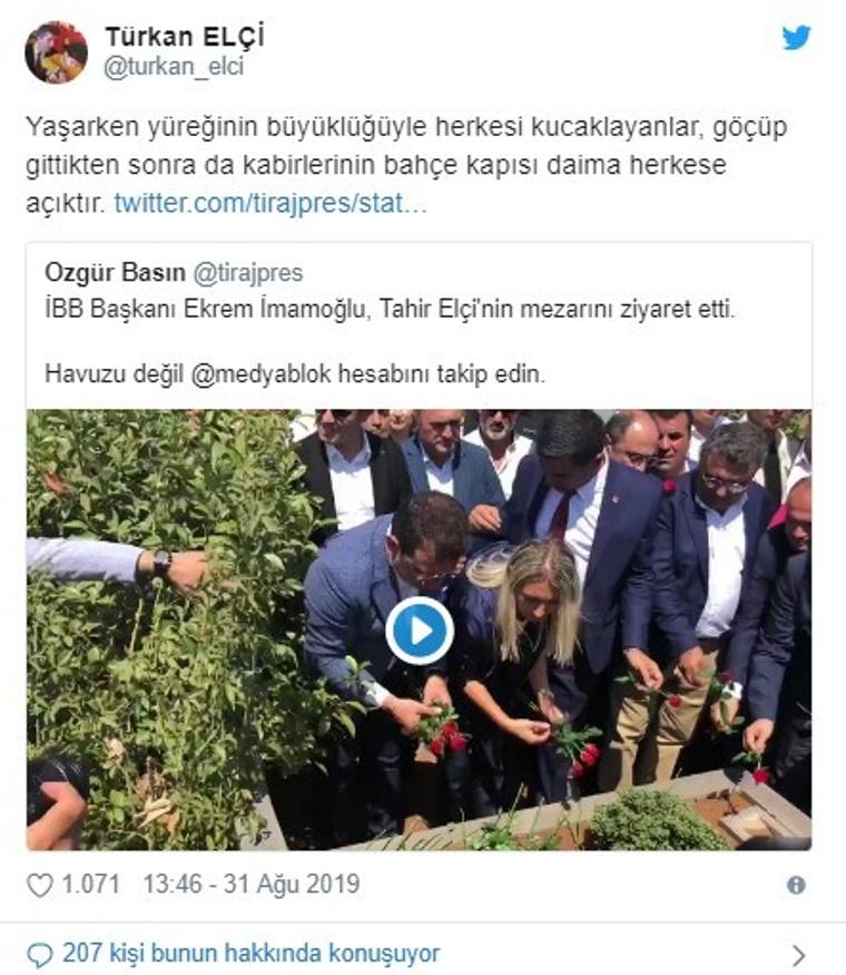 Türkan Elçi'den İmamoğlu mesajı