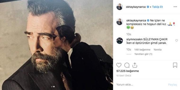 Meryem Uzerli öptü Oktay Kaynarca paylaştı: Ne hoşsun...