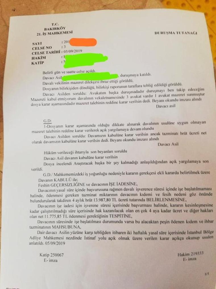 3'üncü havaalanı işçileri işe iade davasını kazandı!