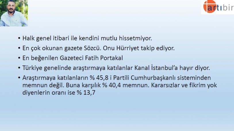 Artıbir Araştırma Şirketi'nin son seçim anketinden çarpıcı sonuç