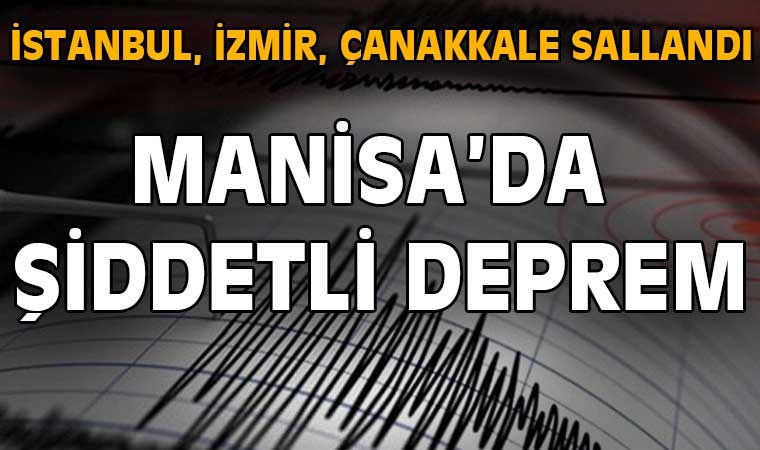 Manisa'da 5.1 büyüklüğünde deprem