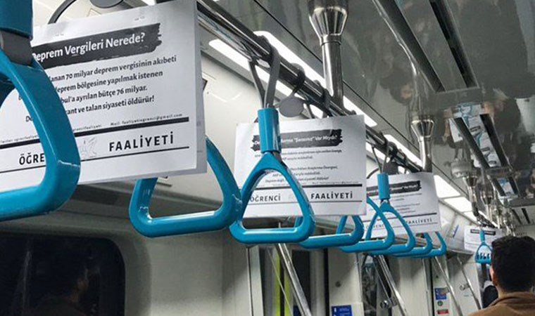 Marmaray’da eylem! ‘Deprem vergileri nerede?’